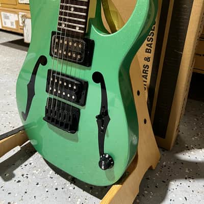 Ibanez Paul Gilbert Signature Mikro PGMM21 Electric Guitar - Metallic Light Green image 3
