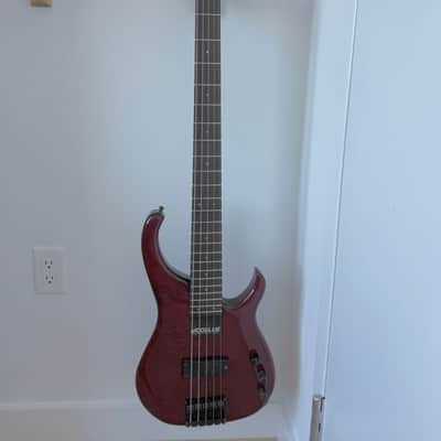 Modulus Quantum Five-String Sweetspot Red Scarlett w/Hard Case image 2