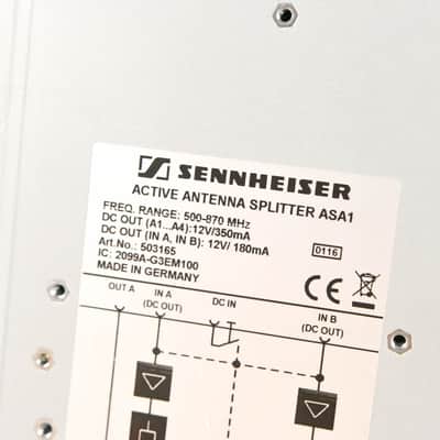 Sennheiser ASA 1 Active Antenna Splitter - 500-870 MHz (NO POWER SUPPLY) CG01YN6 image 9