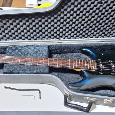 1987 Ibanez 540R Radius Series Floyd Rose HSS MIJ W/OHSC - Jewel Blue Burst - image 3