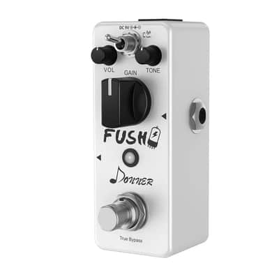 Donner FUSH Drive Guitar Effect Pedal White Tube Overdrive Distortion Analog True Bypass image 3