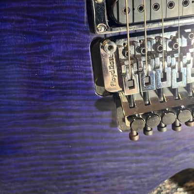 B.C. Rich NJ Warlock 1990s - Blue with upgrades image 4