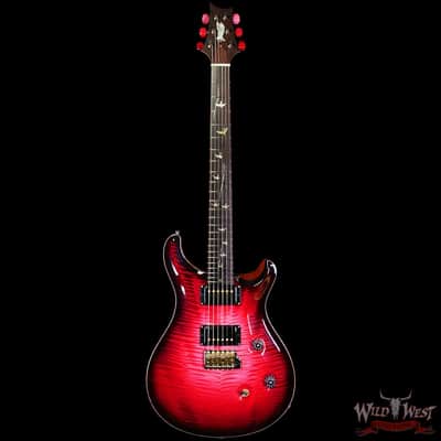 Paul Reed Smith PRS Private Stock #11315 Custom 24 Flame Maple Top Madagascar Rosewood Fingerboard Blood Red Glow 7.80 lbs image 3