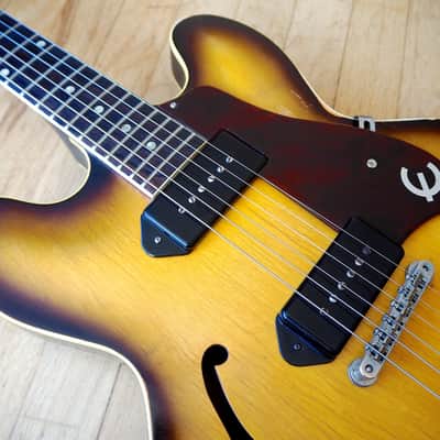 1961 Epiphone Casino E-230TD Vintage Electric Guitar by Gibson, Sunburst ES-330 w/ hsc image 7