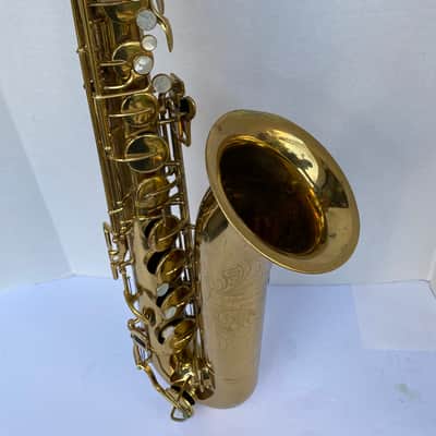 Vintage Silvertone Tenor Saxophone with Mouthpiece, Hard Case – Ready to Play 🎷 image 9