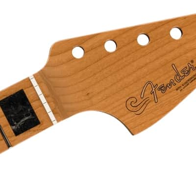 Fender Roasted Jazzmaster Neck, Block Inlays, 22 Medium Jumbo Frets, 9.5 inch Radius, Maple Modern C Shape image 4