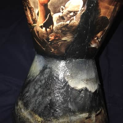 ARTISTIC LORD OF THE RINGS HAND DRUM BY COYOTE ARTS BY TRACY JON POWELL OF UTAH image 11
