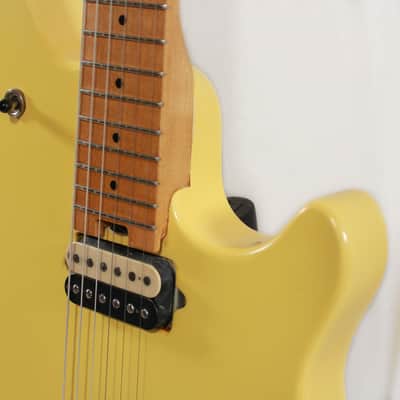 Late 90's Peavey Wolfgang Special Electric Guitar w/ Floyd Rose & D-Tuna in Yellow (Originally Ivory) image 7