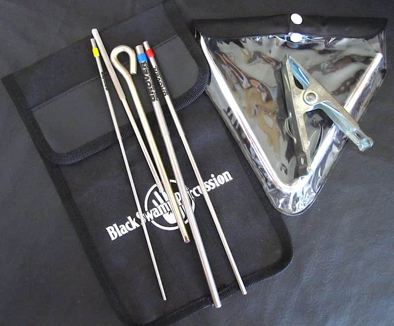LP Triangle, Grover Triangle Beaters, Black Swamp Beater Case, Triangle Bag image 1