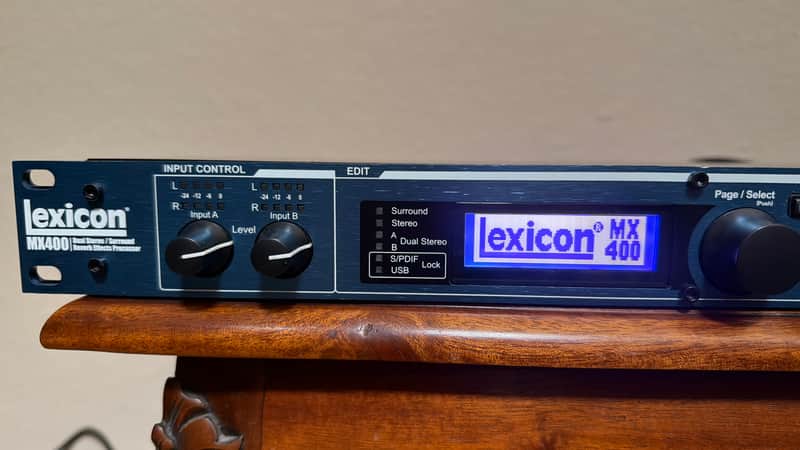 Lexicon MX400 Dual Stereo / Surround Reverb Effects Processor 2010s - Blue image 1