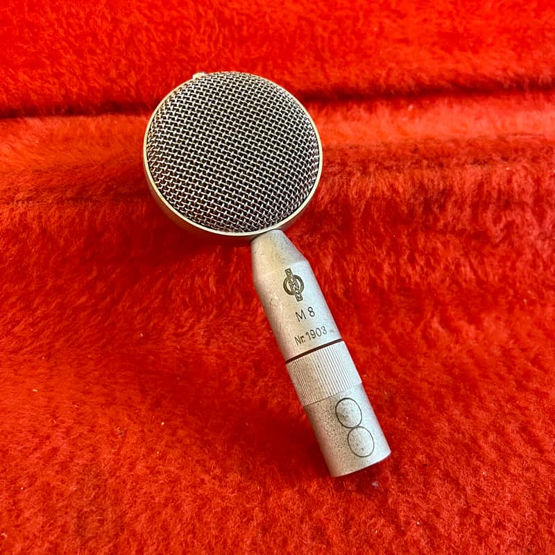 Neumann CMV-583 M8 Bayonet Microphone Capsule 1950 - Nickel figure eight M-8 original vintage image 1