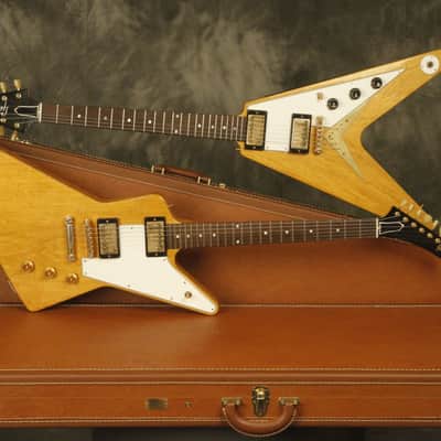 2021 Gibson Collector's Edition 1958 Flying V + Explorer set Korina Murphy Lab PROTOTYPE image 1