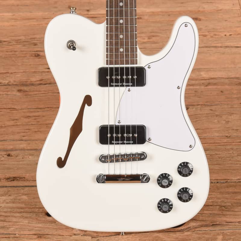 Fender Jim Adkins JA-90 Telecaster Thinline white 2022 image 1