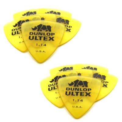 Dunlop Guitar Picks   Ultex Tri  Triangle  12 Pack  1.14mm  (426P1.14)