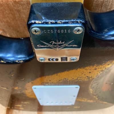 Fender Stratocaster Customshop SUPHREL 1963RI 2024 - Super Faded Aged Black Over 3-Colour Sunburst image 14
