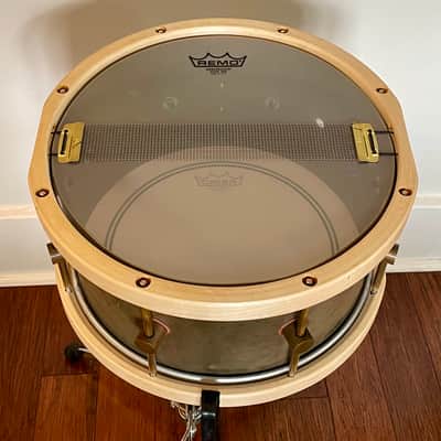 A & F 7x13 Ankh Hand Hammered Bronze Snare 2020s - Natural Patina image 6