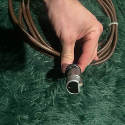 Belden Electro Voice cable with Cannon UA-3-11 connector 1970s - Brown image 2