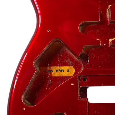 Left-Handed Kramer Striker Super Strat Neck and Body Metallic Red - Unloaded Shell Project Guitar image 5