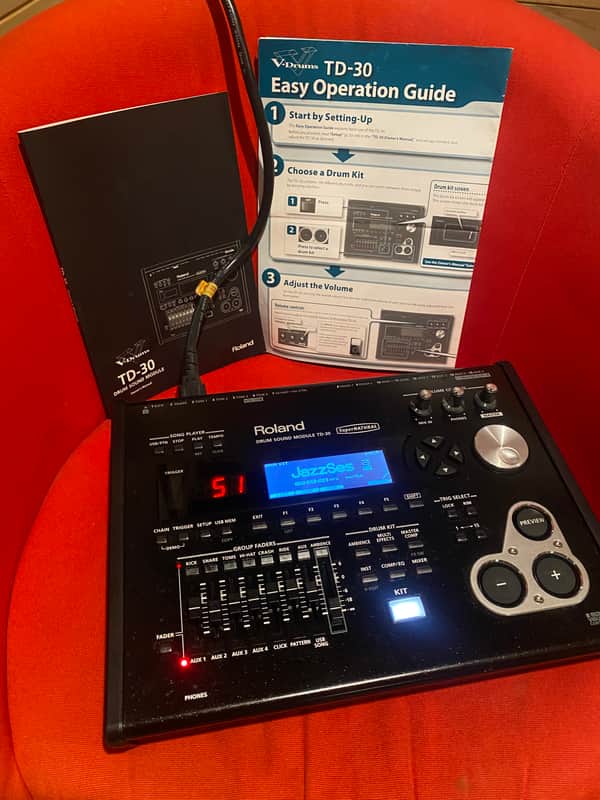 Roland TD-30 Drum Sound Module 2012 - 2016 - Black image 1