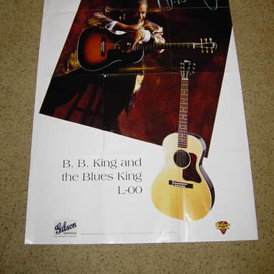 (2) B.B.King Gibson guitar posters from 1994 Mint image 1