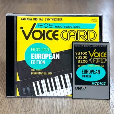 Yamaha YS100 / YS200 / TQ5 / B200 / V50 ROM Card // RCD-103 European Collection