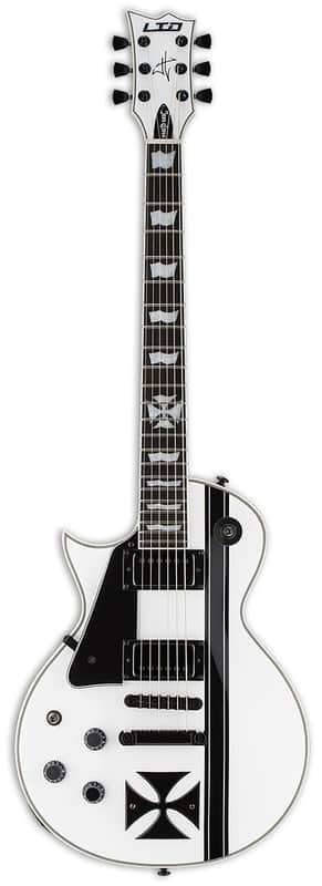 ESP LTD IRON CROSS LH Snow White w/Case (B Stock) image 1