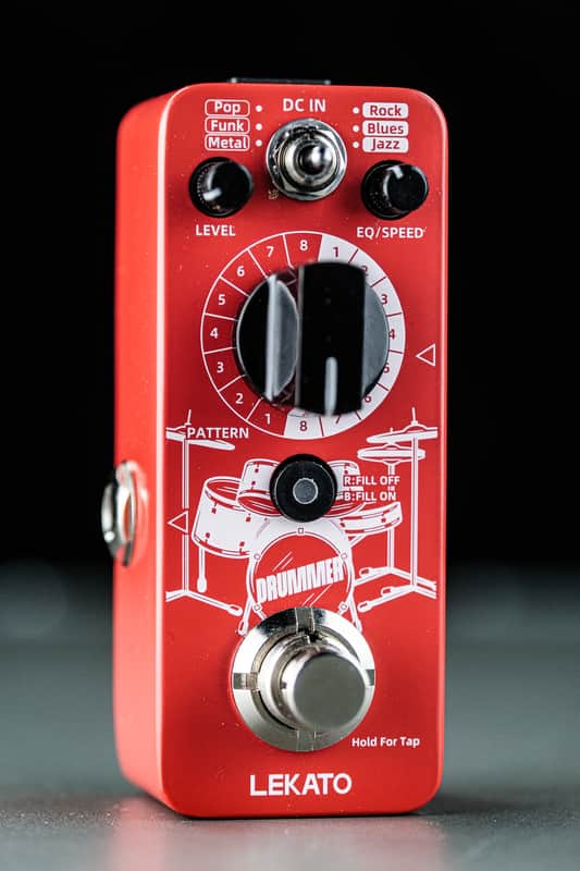 Immagine 2020s Lekato Mini Pedal Drummer Guitar Pedal Drum Machine - 1