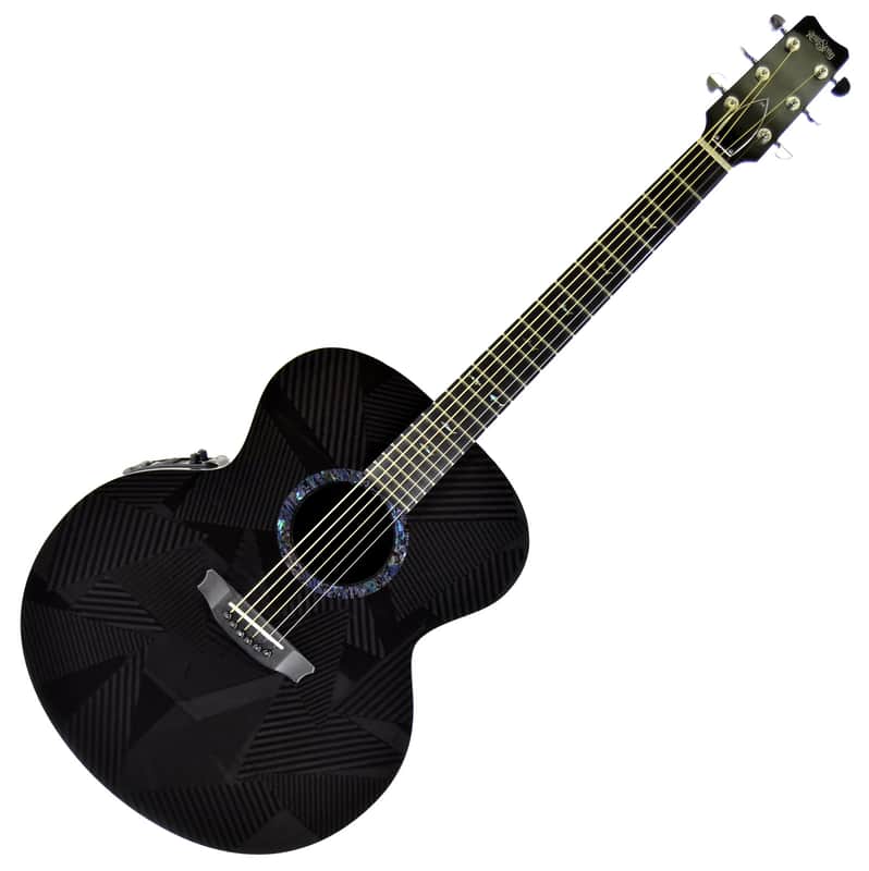 RainSong BI-JM1000N2 Black Ice Jumbo with Electronics Black image 1