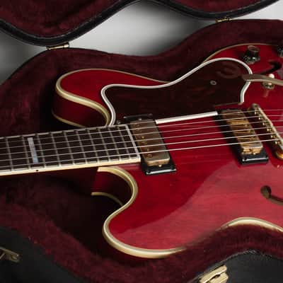 Epiphone Sheraton E212TV Arch Top Semi-Hollow Body Electric Guitar (1964), ser. #67842, black hard shell case. image 16