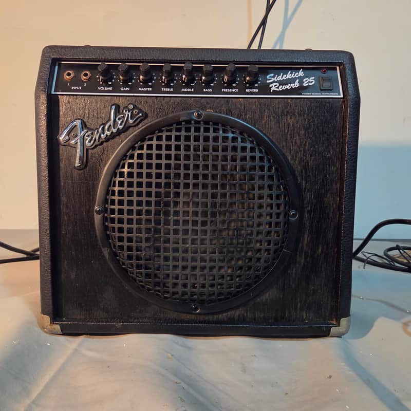 Fender Sidekick 25 Reverb 25-Watt 1x10" Guitar Practice Amp 1986 - 1991 - Black image 1