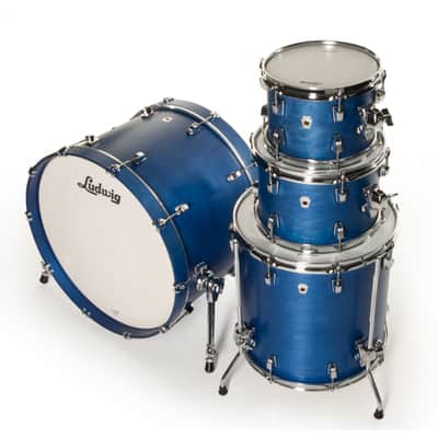 Ludwig Neusonic Shell Set MOD2 PB Satin Royal Blue - Drum Shell Set image 3