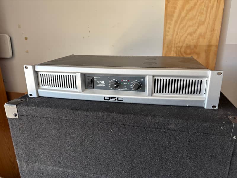 QSC GX3 2-Channel Power Amplifier 2010s - Silver image 1