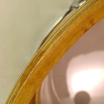 Ludwig 10x14"69 Gold Sparkle/Black Cortex Snare Drum Vintage Keystone 3Ply Maple image 11