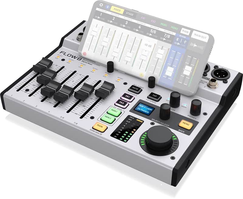 Behringer FLOW 8 Bluetooth Controlled 8-Input Digital Mixer 2020 - Present - Grey image 1