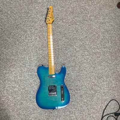 Leo Jaymz Telecaster T-Style Blue Sparkle Ice 2020’s - Blue Sparkle Ice image 3