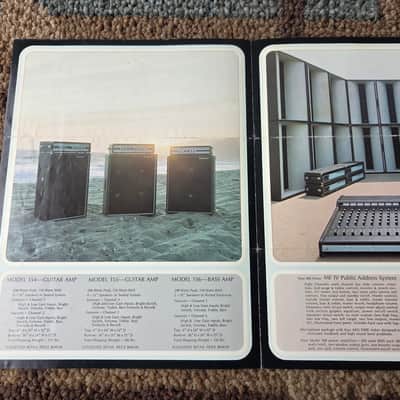 Vintage June 1971 Acoustic Amplifier Catalog! Rare, Original Case Candy, Paperwork! image 2