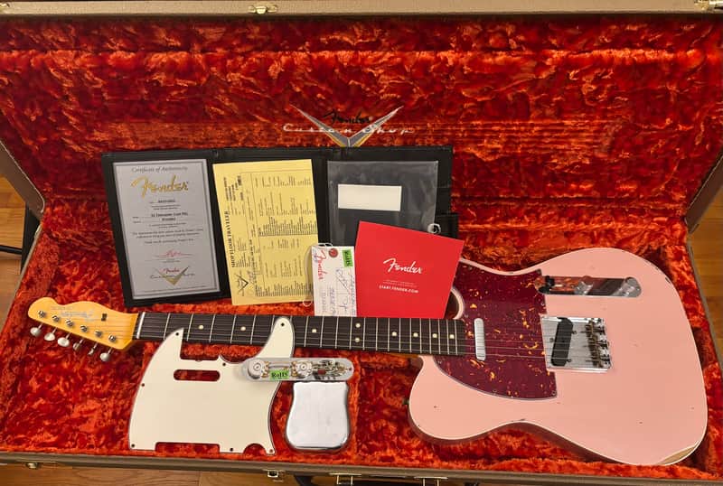 Fender Telecaster Double Bound Relic Custom Shop 2022 - Shell Pink