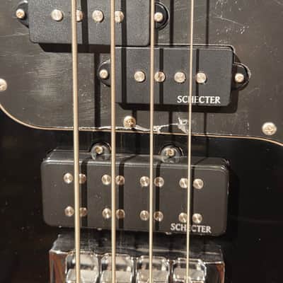 Schecter Diamond-P Custom 4-String Bass Gloss Black image 6