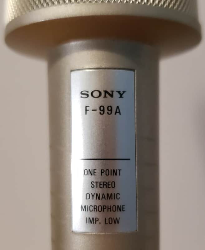 Sony F-99A 70s Dynamic Microphone - Metal - Japan image 1
