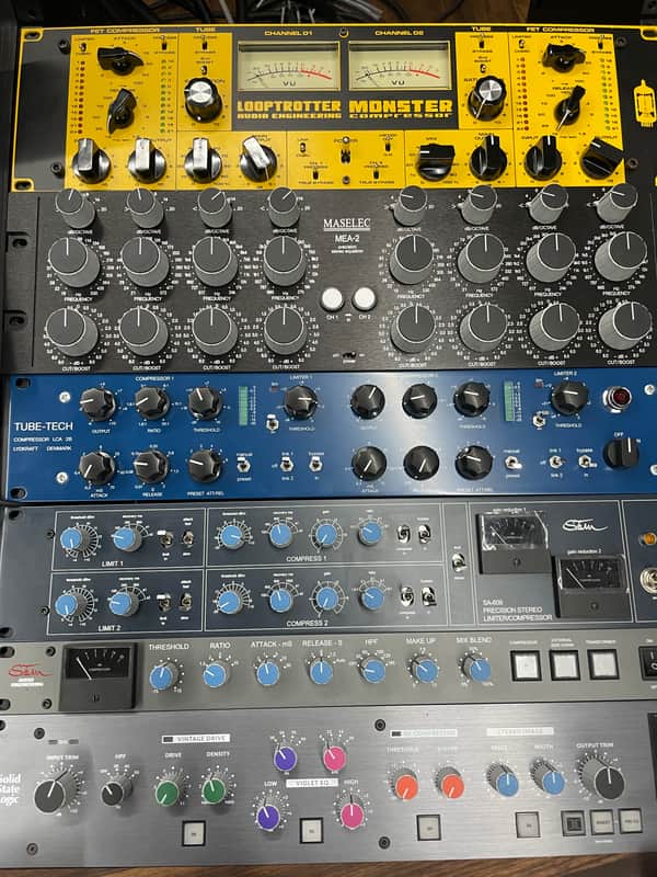 Tube-Tech LCA 2B Dual Channel Tube VCA Compressor / Limiter 2010s - Blue image 1