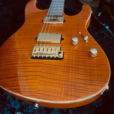 Suhr Modern Trans Amber Maple Flame image 11