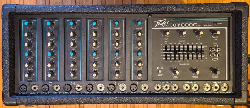 Peavey XR-600C Series 400BH 6-Channel Powered Mixer | Reverb