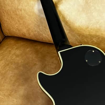 2015 Epiphone by Gibson Les Paul Custom Black Beauty Triple Pickup Electric guitar ebony VGC image 13