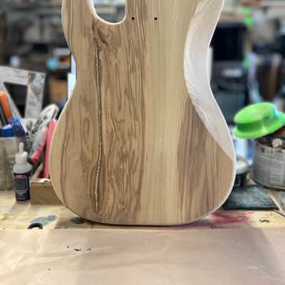 Madlad Instruments Ash Vertebrae Saver 9001 Precision Bass PBass Style Body (custom made with pride in north Texas) - Unfinished image 6