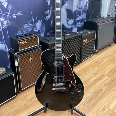 D'Angelico Premier SS Semi-Hollow Black Flake image 13