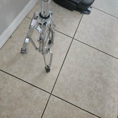DW DWCP9900 9000 Series Heavy Duty Double-Braced Dual Tom Stand 2010s - Chrome image 3