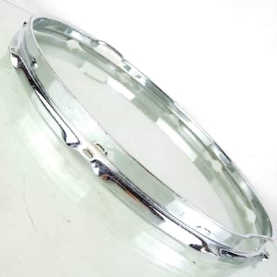 Ludwig 14"COB/Brass Supraphonic/Super-Sensitive Snare Drum Resonant Rim/Hoop 60s image 3