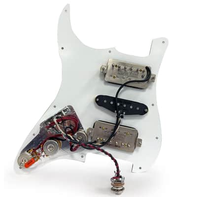 AxLabs Habanero Loaded Strat-Style Prewired Pickguard - H/S/H- Red Tortoise image 2