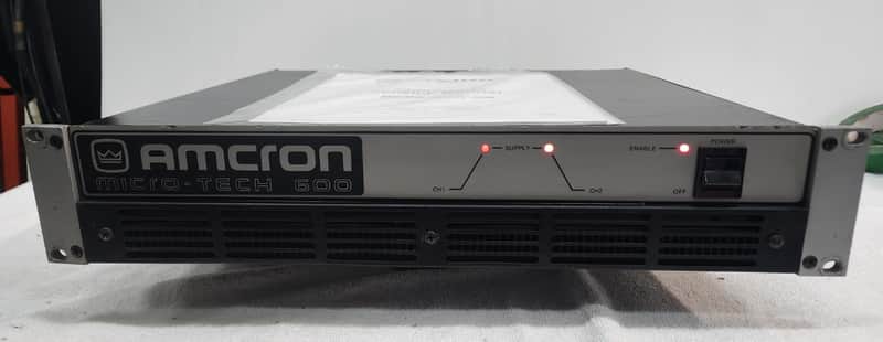 Crown/AmCron Vintage Power Amp Model Micro-Tech 600 | Reverb
