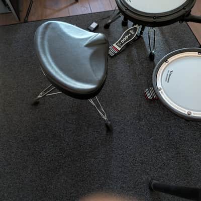 Roland TD-17KVX Gen 2 V-Drums Complete Bundle w/ DW 5000 Kick & Hi-Hat Hardware, Tama 1st Chair Throne & Roland TDM-20 MatSet 2023 - Black image 3